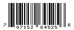 UPC barcode number 707152645256
