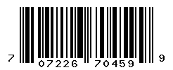 UPC barcode number 707226704599