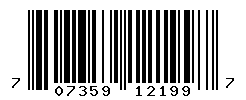 UPC barcode number 707359121997