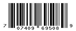 UPC barcode number 707409695089