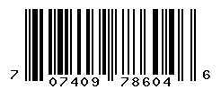 UPC barcode number 707409786046 lookup