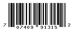 UPC barcode 707409913152