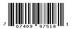 UPC barcode 707409975181