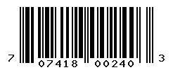 UPC barcode number 707418002403