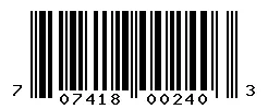 UPC 707418002403 barcode image