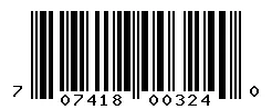 UPC barcode 707418003240