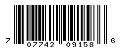 UPC barcode 707742091586