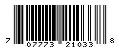 UPC barcode 707773210338