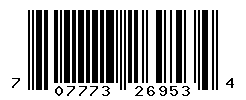 UPC barcode number 707773269534