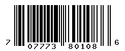 UPC barcode 707773801086