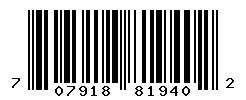 UPC barcode number 707918819402