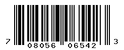 UPC barcode number 708056065423