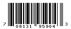 UPC barcode number 708131959043
