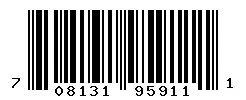 UPC 708131959111 barcode image