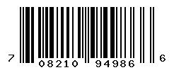 UPC barcode number 708210949866