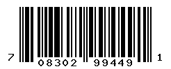 UPC barcode number 708302994491