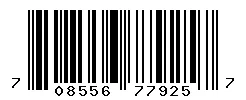 UPC barcode 708556779257
