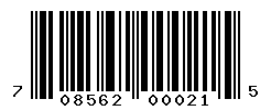 upc 708562000215 barcode image