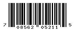 UPC barcode number 708562052115
