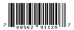 upc 708562911207 barcode image