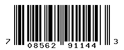 UPC barcode number 708562911443