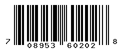 UPC barcode number 708953602028