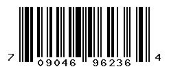 UPC barcode number 709046962364