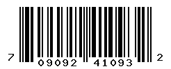 UPC barcode number 709092410932