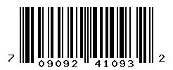 UPC barcode 709092410932