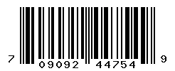 UPC barcode 709092447549