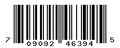 UPC 709092463945 barcode image
