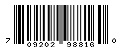 UPC barcode number 709202988160