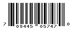 UPC barcode 709445057470