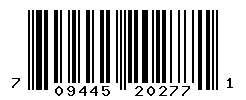UPC barcode number 709445202771