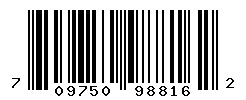 UPC barcode number 709750988162