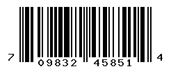 UPC barcode number 709832458514