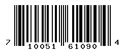 UPC barcode number 710051610904