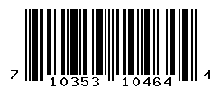 UPC barcode number 710353104644