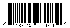 UPC barcode 710425271434