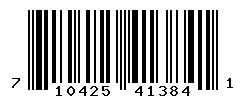 UPC barcode number 710425413841