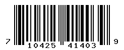 UPC barcode number 710425414039