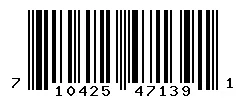 UPC barcode 710425471391