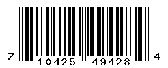 UPC barcode 710425494284