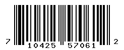 UPC 710425570612 barcode image