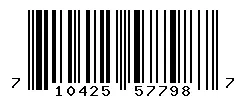 UPC barcode 710425577987