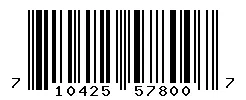 UPC barcode 710425578007
