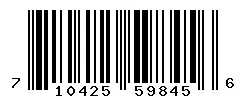 UPC barcode 710425598456
