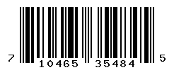 UPC barcode number 710465354845