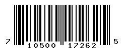 upc 710500172625 barcode image