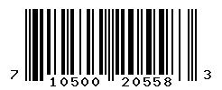 UPC barcode number 710500205583